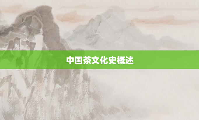 中国茶文化史概述
