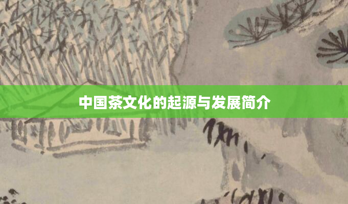 中国茶文化的起源与发展简介