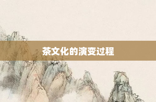 茶文化的演变过程