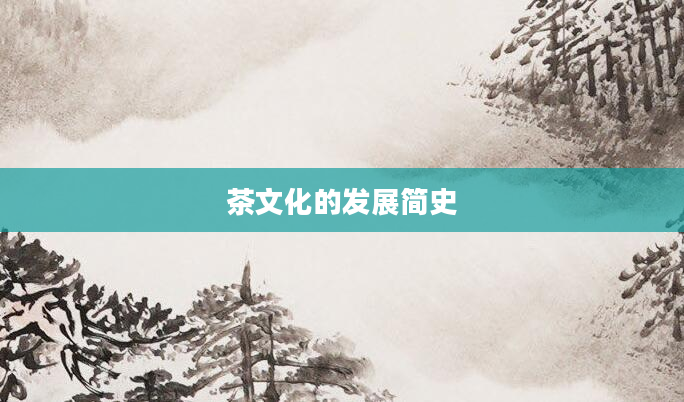 茶文化的发展简史