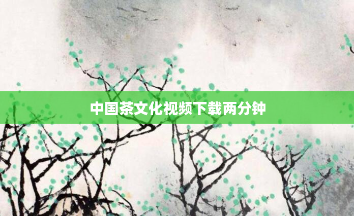 中国茶文化视频下载两分钟