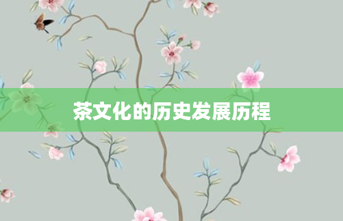 茶文化的历史发展历程