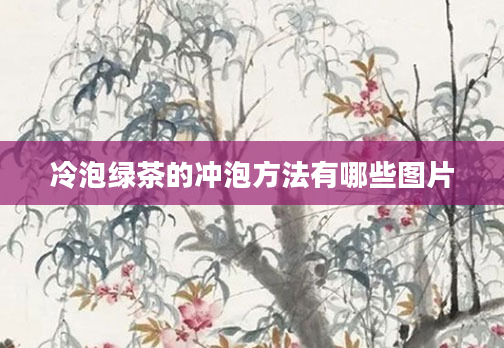 冷泡绿茶的冲泡方法有哪些图片
