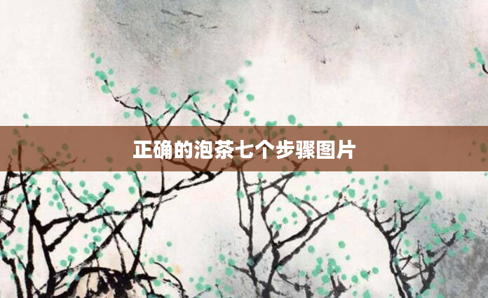 正确的泡茶七个步骤图片