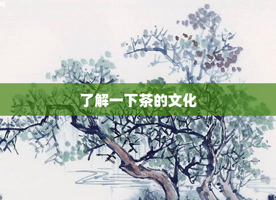 了解一下茶的文化