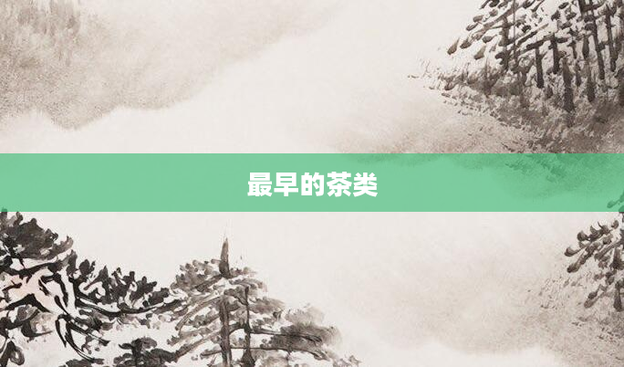 最早的茶类
