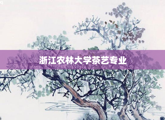 浙江农林大学茶艺专业