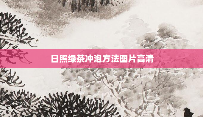 日照绿茶冲泡方法图片高清