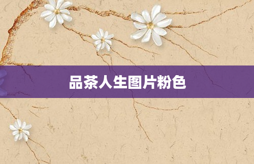 品茶人生图片粉色