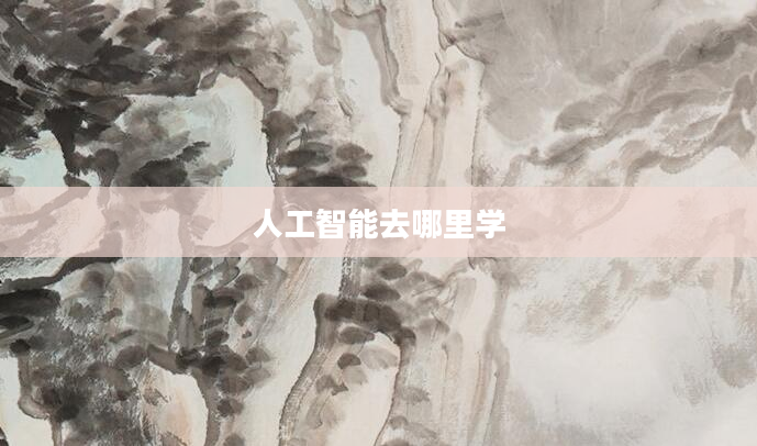 人工智能去哪里学
