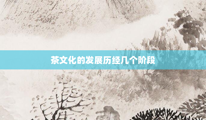 茶文化的发展历经几个阶段