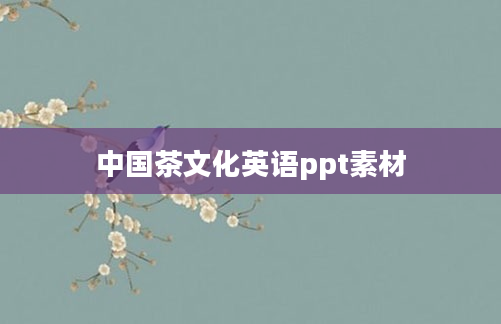 中国茶文化英语ppt素材