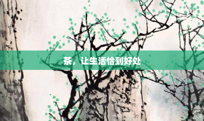 茶，让生活恰到好处