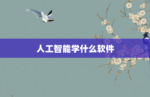 人工智能学什么软件