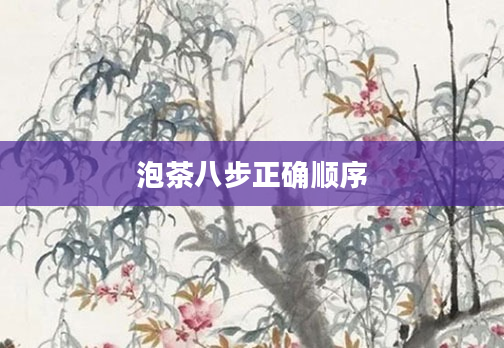 泡茶八步正确顺序