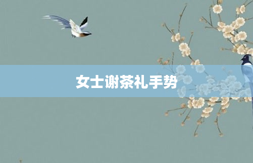 女士谢茶礼手势