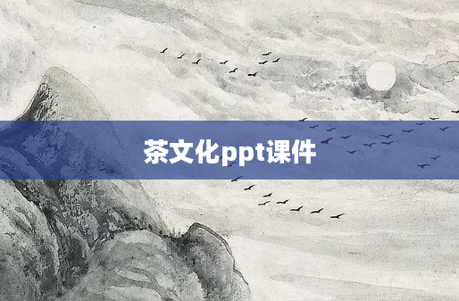 茶文化ppt课件