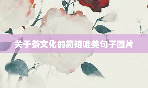 关于茶文化的简短唯美句子图片