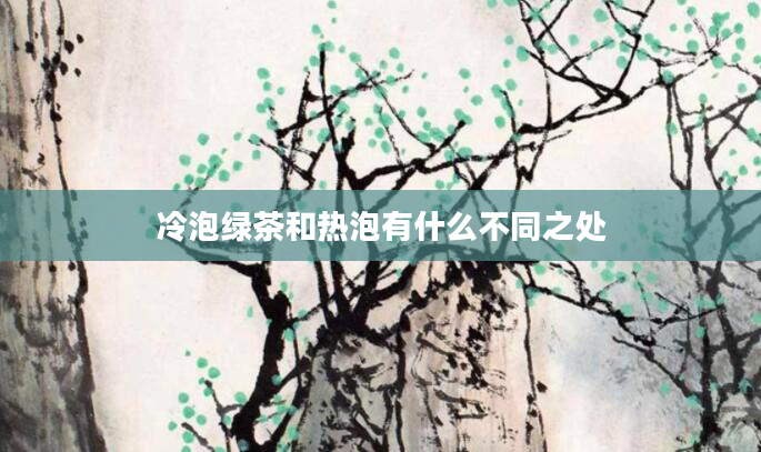冷泡绿茶和热泡有什么不同之处